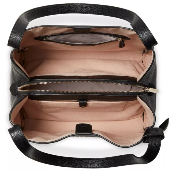 Kate Spade Large Knott Black Leather Bag NWT RARE HTF - Picture 4 of 5